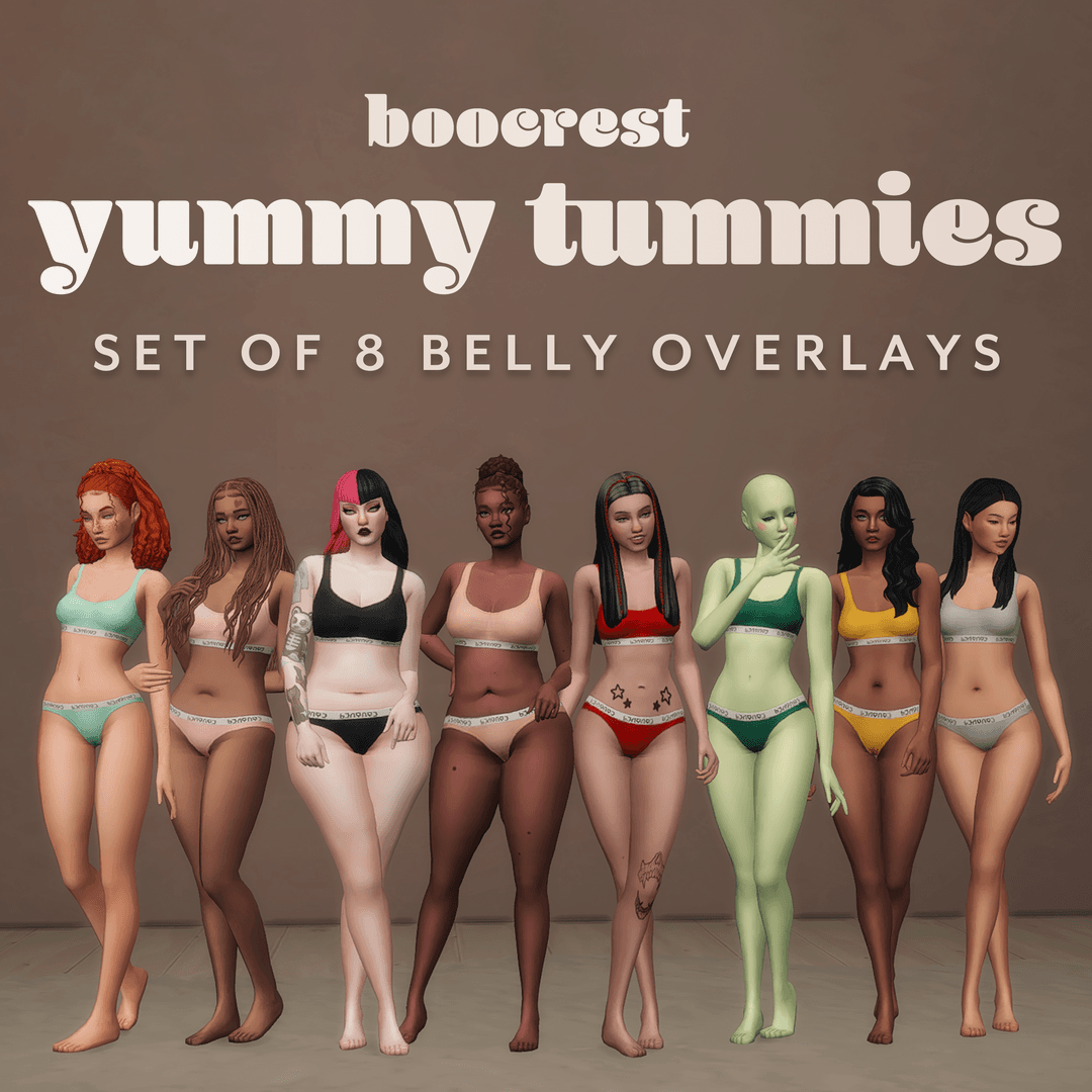 Маски для живота Yummy Tummy Overlays